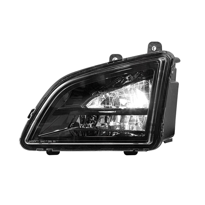 Black LED Driving &amp; Fog Light For 2018-2024 Volvo VNL - Driver - Competition Series