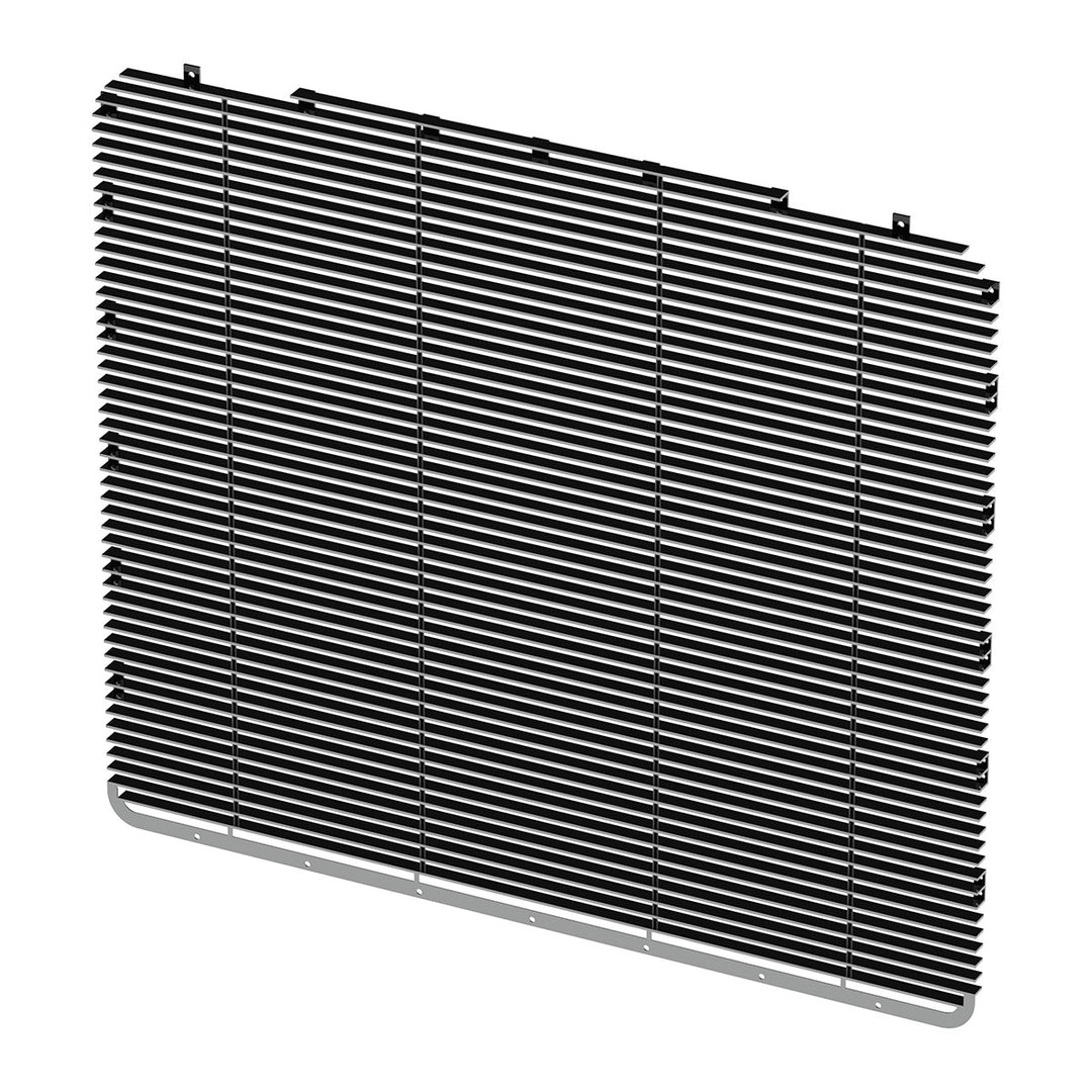 Aluminum Billet Style Grille Insert With Horizontal Bars For Peterbilt 389