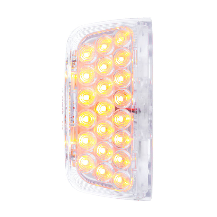 31 LED Turn Signal Light For 1987-2007 Peterbilt 379/378/357 - Amber LED/Clear Lens