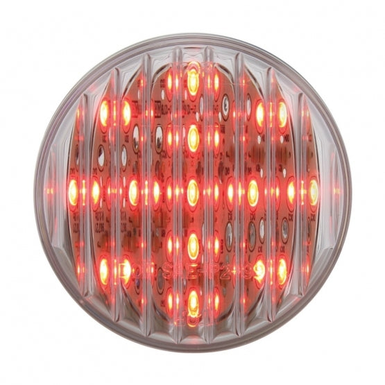 13 LED 2-1/2" Round Light (Clearance/Marker) - Red LED/Clear Lens (Bulk)