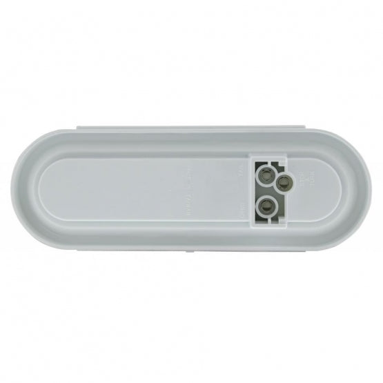 22 LED 6" Oval GloLight Kit With Divider Bar Inner Design (Stop, Turn &amp; Tail) - Red LED/Red Insert (Each)