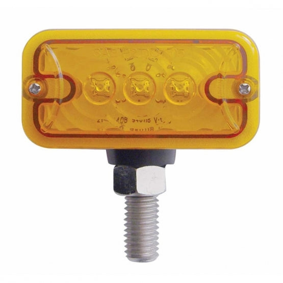 6 LED Double Face Light - T - Mount - Amber &amp; Red LED/Amber &amp; Red Lens