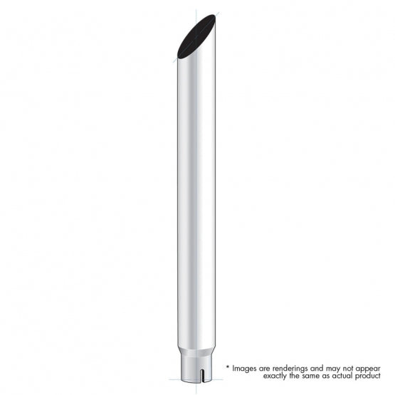 7" Mitred Reduce To 5" I.D. Bottom Exhaust - 96" L