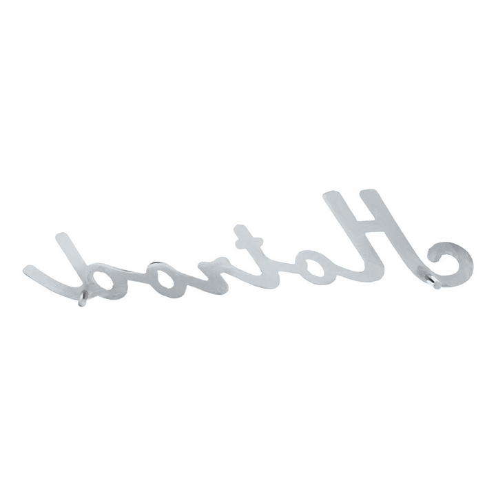 Chrome Hotrod Script Emblem With Mounting Studs