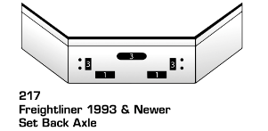 Chrome Bumper for Freightliner Set-Back Axle (1993 &amp; newer) — 10-Gauge, Made in USA