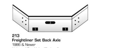 Chrome Bumper for Freightliner Set-Back Axle (1986 &amp; newer) — 10-Gauge, Made in USA