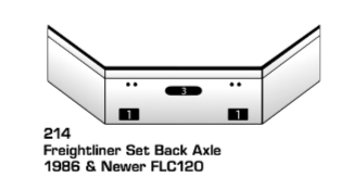 Chrome Bumper for Freightliner FLC120 (1986 &amp; newer) — 10-Gauge, Made in USA