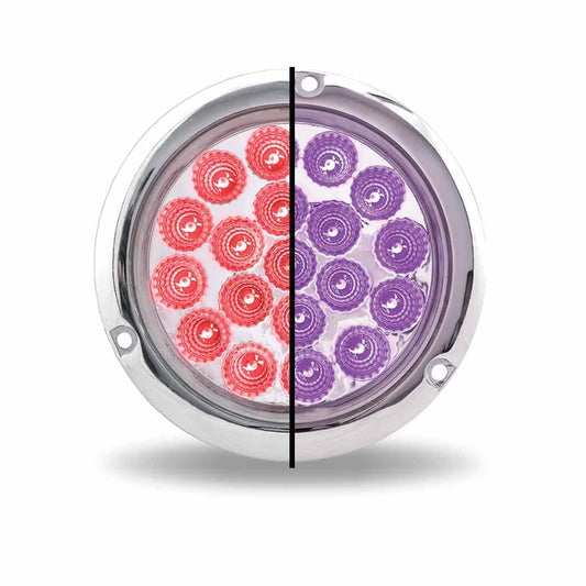 TRUX 4" Dual Revolution Flangemount Red/Purple LED