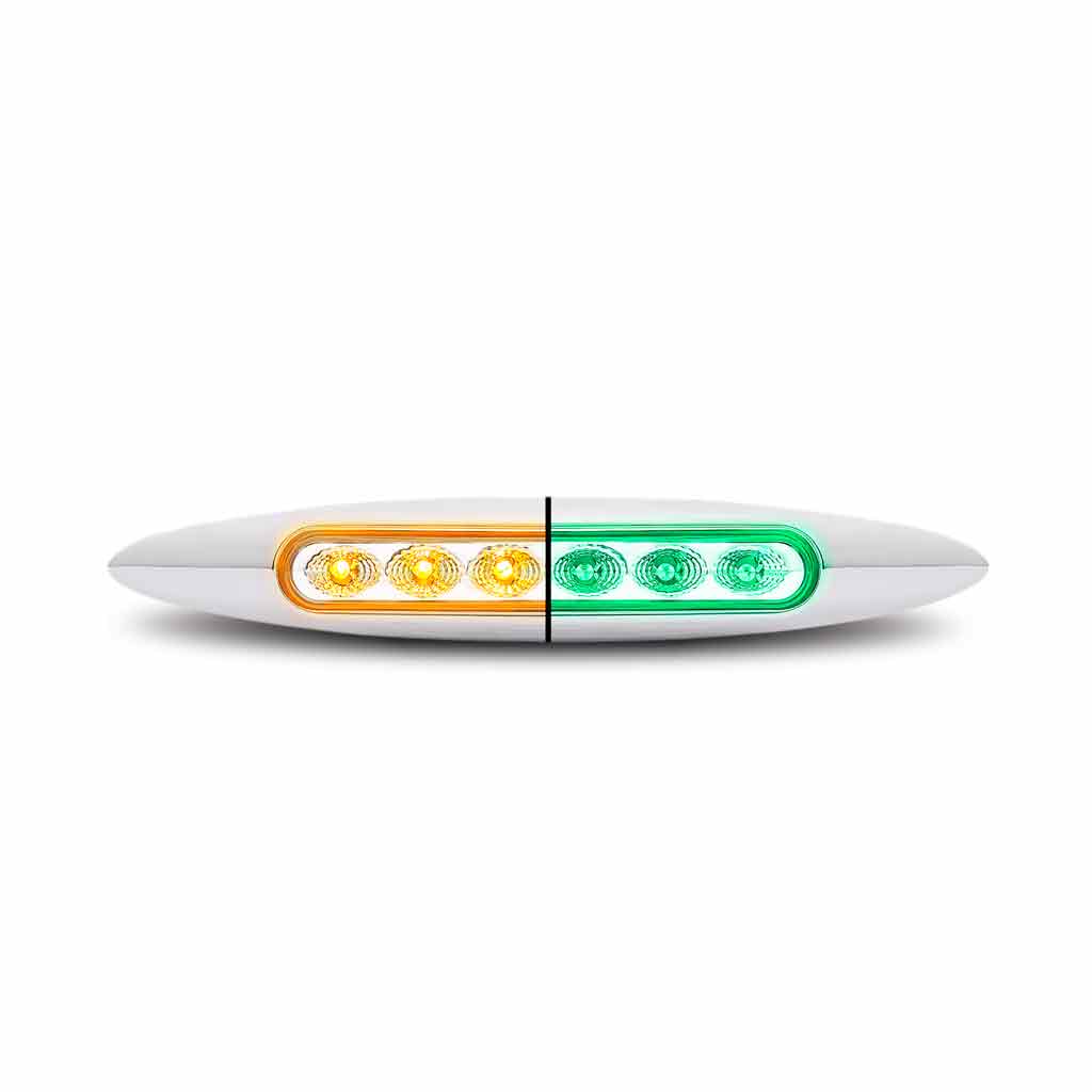 TRUX 6" DUAL AMBER TO GREEN AUX. MARKER LIGHT