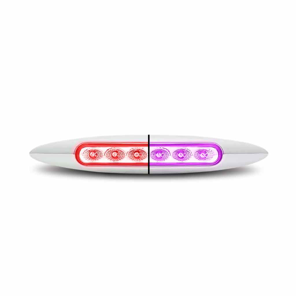 TRUX 6" DUAL RED TO PURPLE AUX. MARKER LIGHT