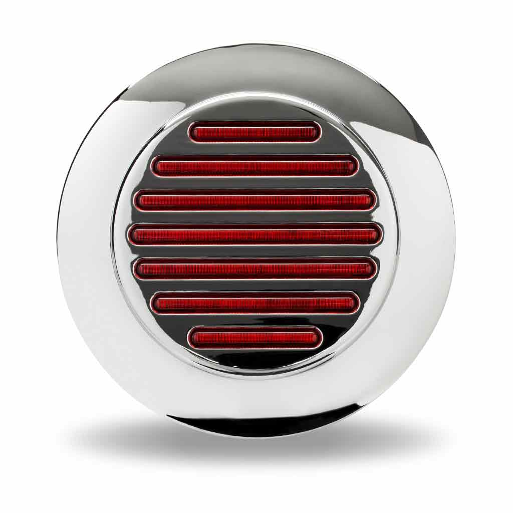 TRUX 4" Flatline Flange Mount Red LED (49 Diodes)