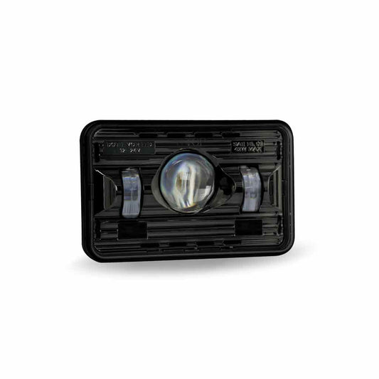 TRUX 4" x 6" LED Projector Headlight - Black - High Beam - 2400 Lumens