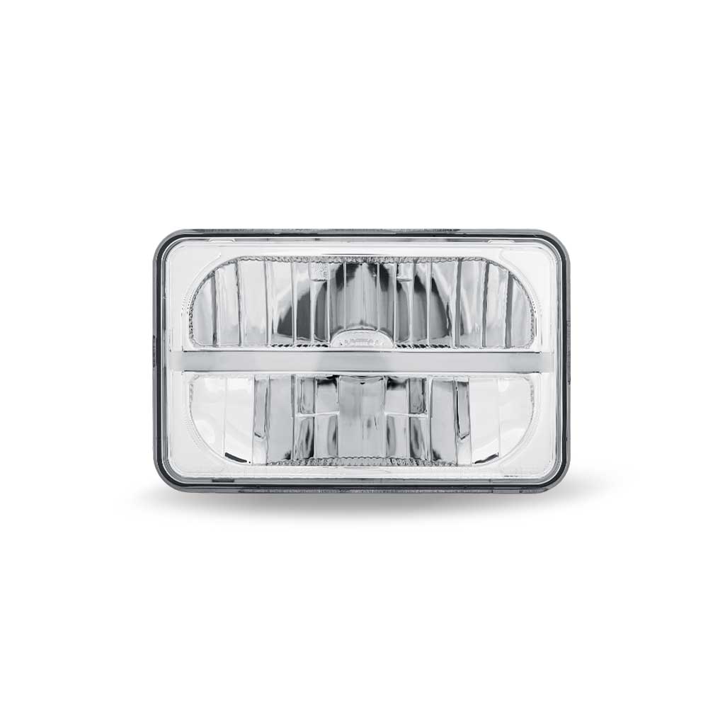 TRUX 4” x 6" High Beam LED Reflector Headlight (Chrome)