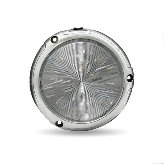 TRUX CHROME INTERIOR LED DOME LIGHT WITH DUAL FUNCTION SIX COLORS