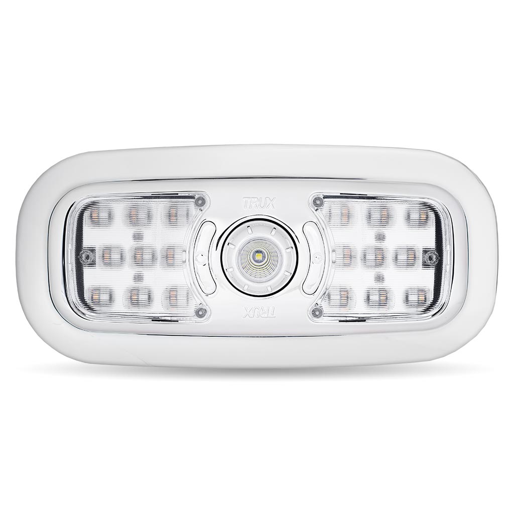 TRUX Chrome Peterbilt 300 Series 7-color LED Interior Projector Map and Reading Auxiliary Light