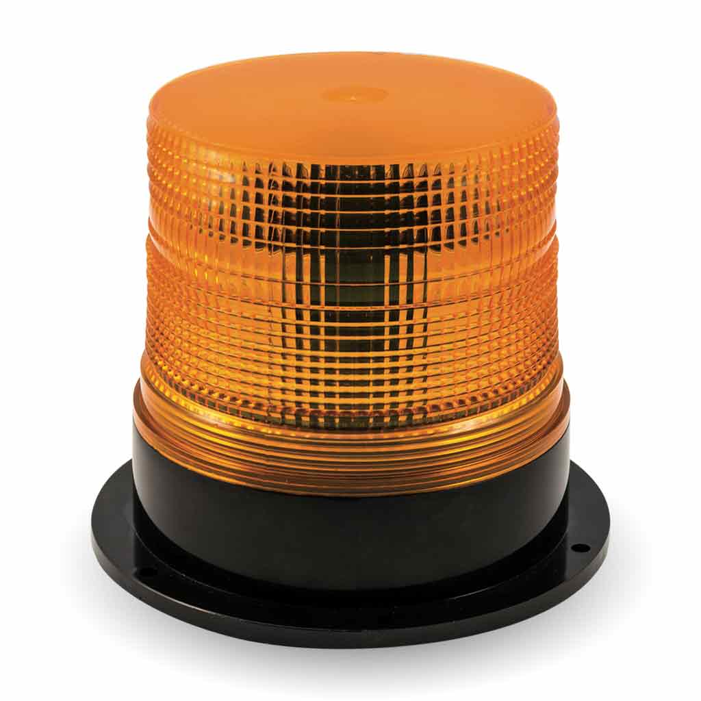 TRUX Amber Medium Profile Single Flash Beacon Light - 380 LM (3 Diodes)