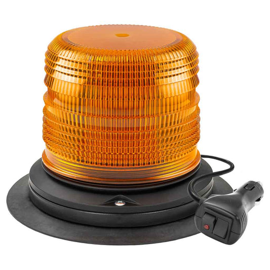 TRUX Amber LED Class 1 Warning Beacon with 36 Flash Patterns - Vacuum/Magnetic