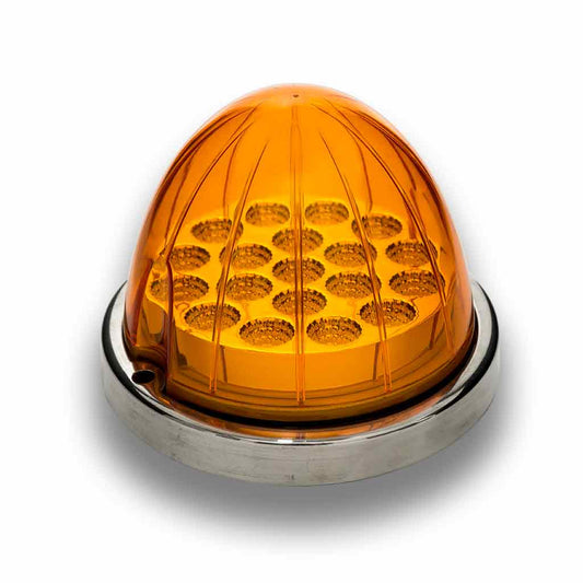 TRUX Amber Watermelon LED with Reflector Cup & Lock Ring (19 Diodes)