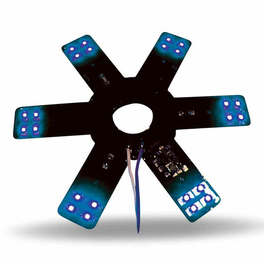 TRUX 8" Star Blue LED for 15" Donald. & Vortox Air Breather (24 Diodes)