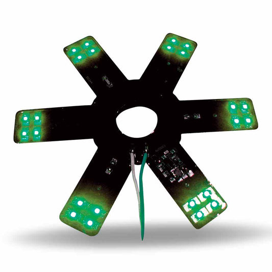 TRUX 8" Star Green LED for 15" Donaldson & Vortox Air Breather (24 Diodes)