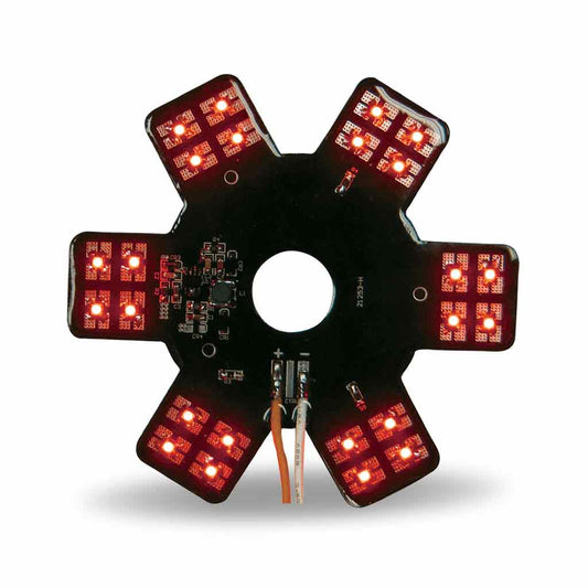 TRUX 5" Star Red LED for 13" Donald. Air Breather (24 Diodes)