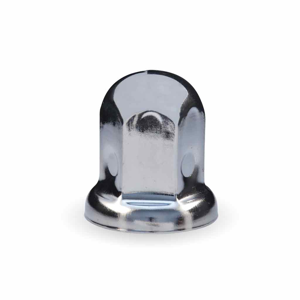 TRUX Chrome Metal 33mm Nut Cover with Flange