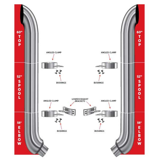 TRUX 60" Curved Top Stacks