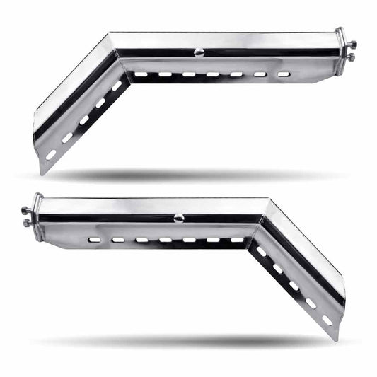TRUX 30" 45? Mudflap Hanger with 1 1/8" Spacing - Stainless Steel"