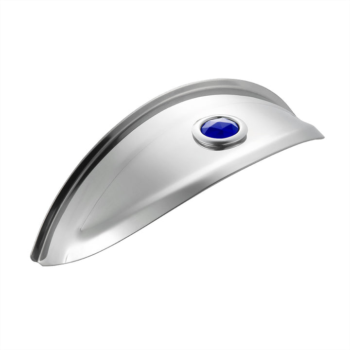 Stainless Steel Visor With Blue Glass Dot For 7" Headlight - View 3