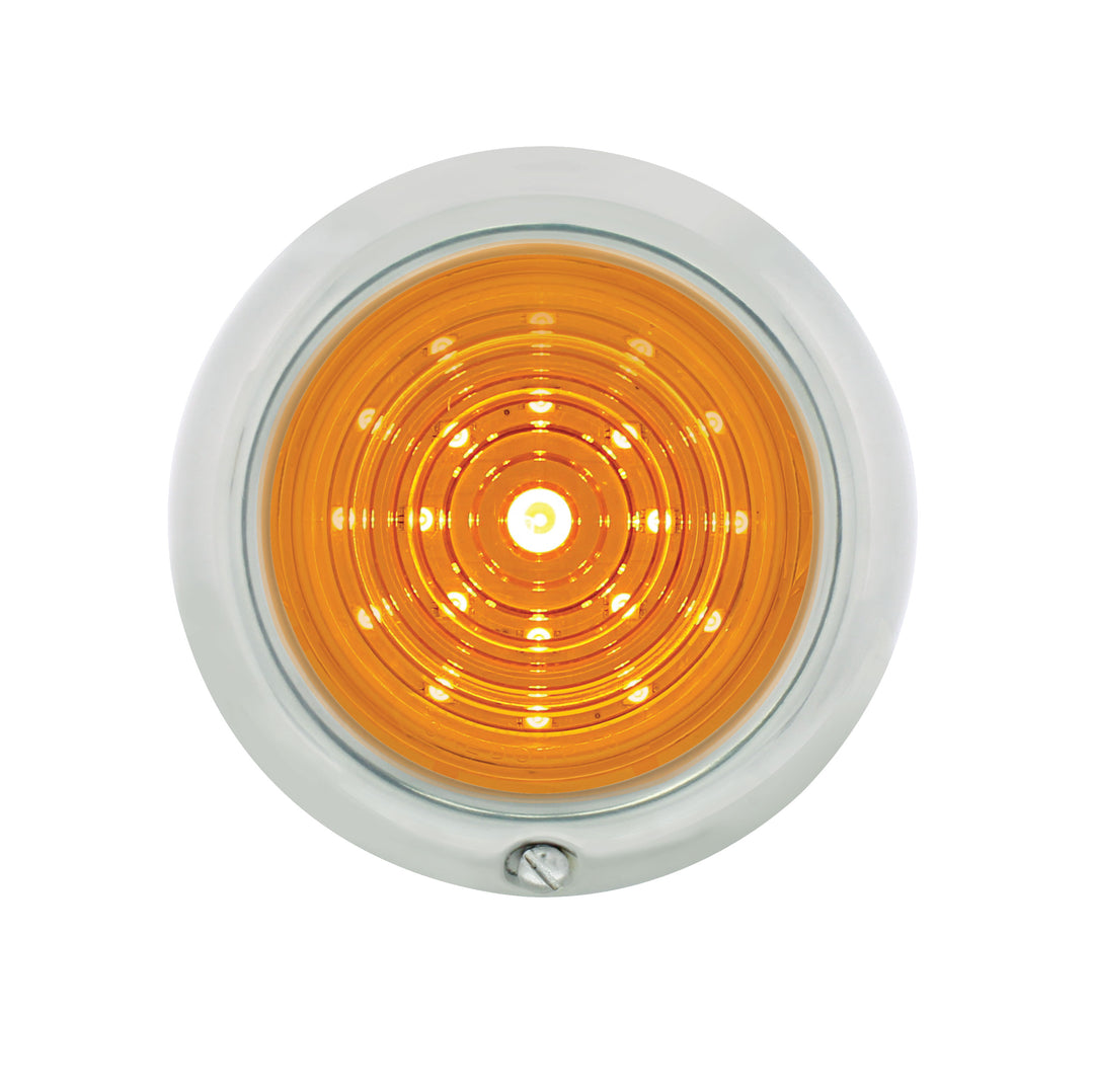 21 Amber LED Parking Light Assembly Ford Car (1947-1948) &amp; Truck (1942-1947)-Amber Lens - View 1