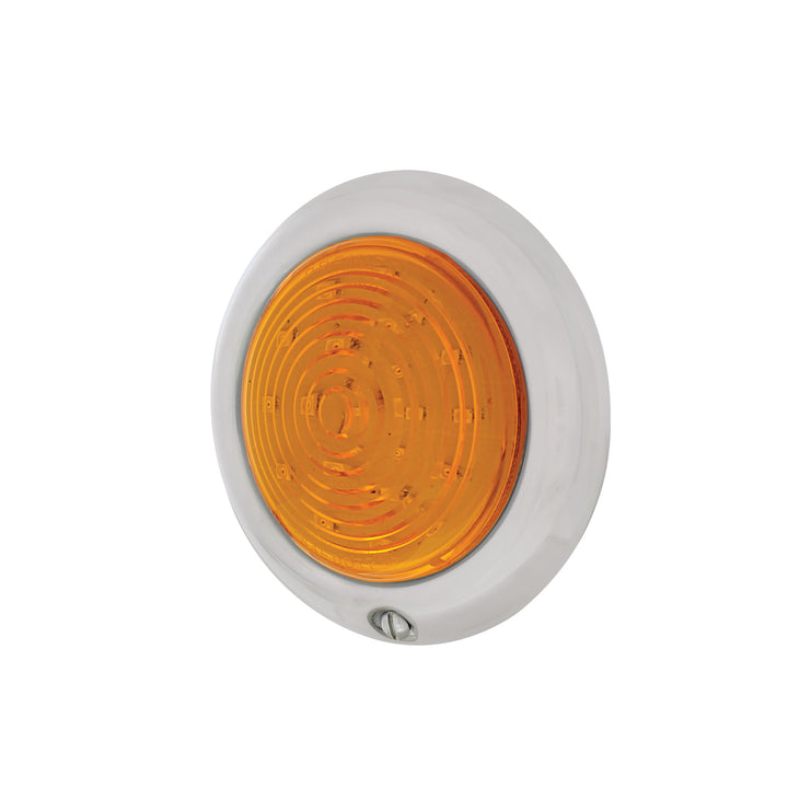 21 Amber LED Parking Light Assembly Ford Car (1947-1948) &amp; Truck (1942-1947)-Amber Lens - View 2