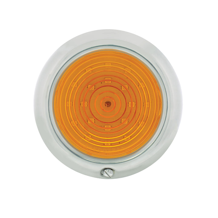 21 Amber LED Parking Light Assembly Ford Car (1947-1948) &amp; Truck (1942-1947)-Amber Lens - View 3