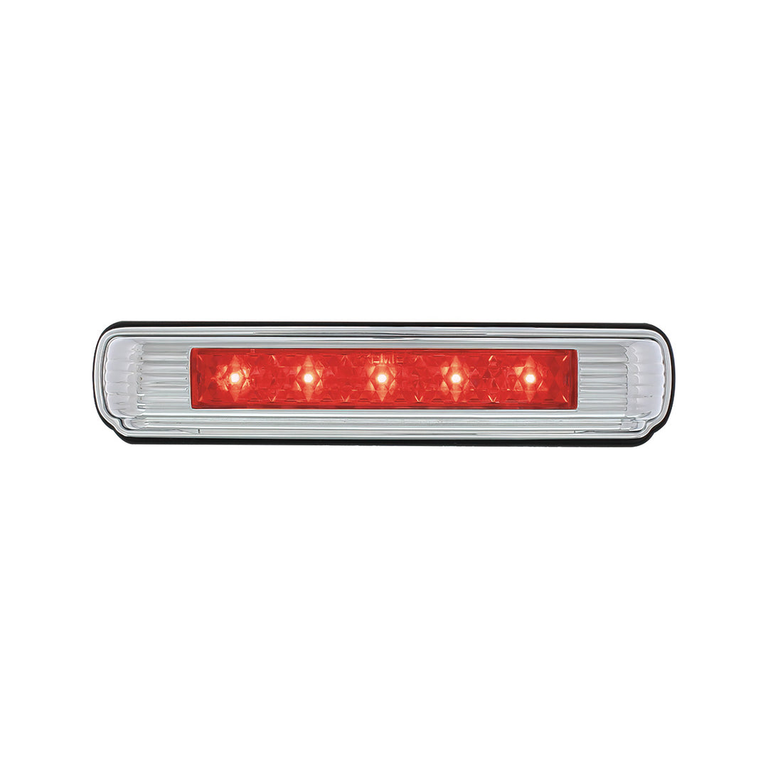 Chrome License Plate Light With Red LED 3rd Brake Light - Red LED/Red Lens - View 3