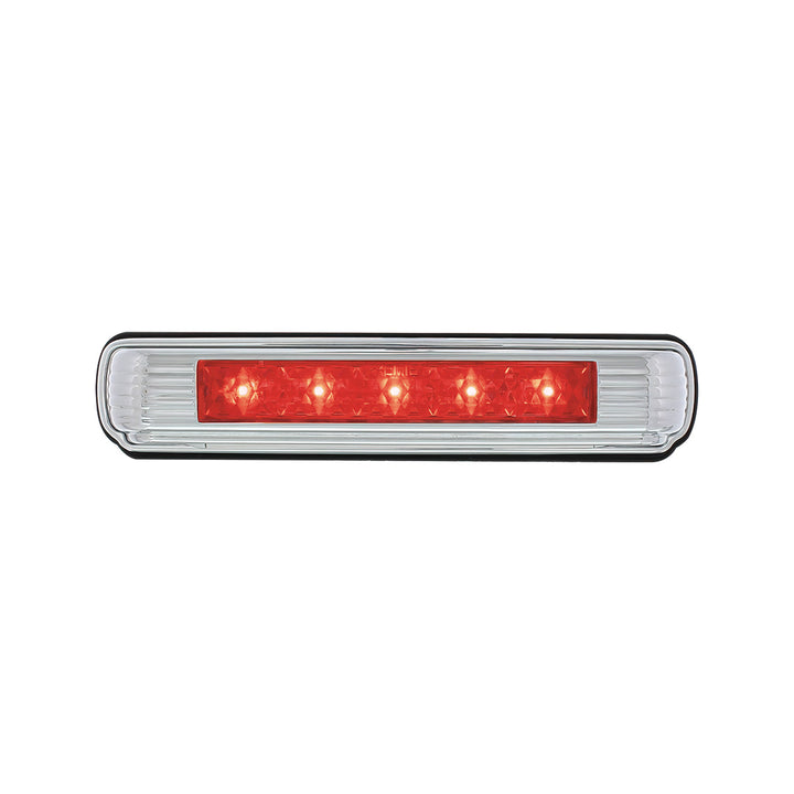 Chrome License Plate Light With Red LED 3rd Brake Light - Red LED/Red Lens - View 3