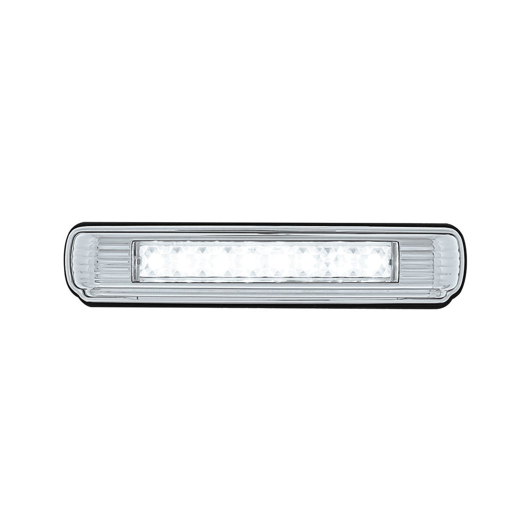 Chrome License Plate Light With White LED Backup Light - White LED/Clears Lens - View 3