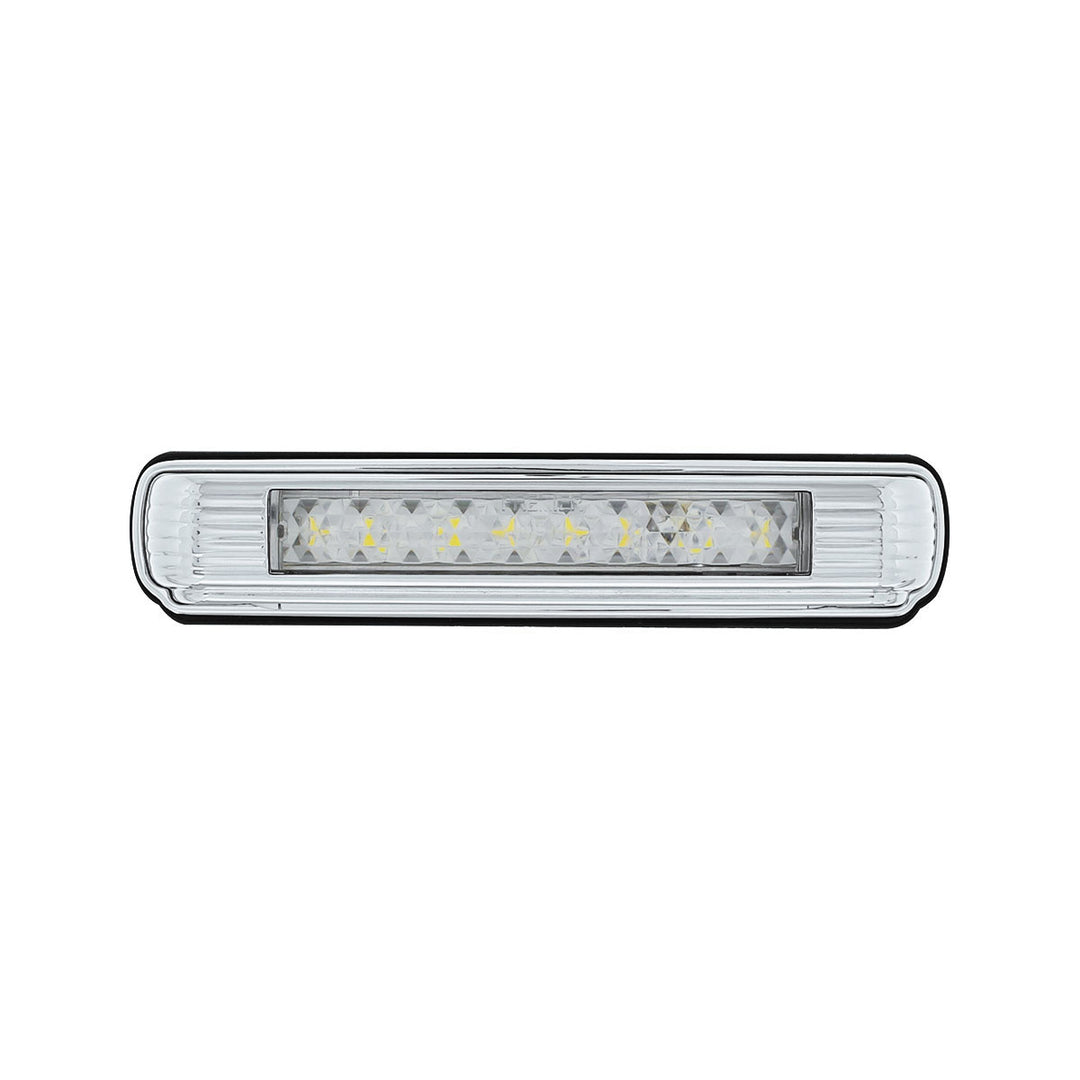 Chrome License Plate Light With White LED Backup Light - White LED/Clears Lens - View 4