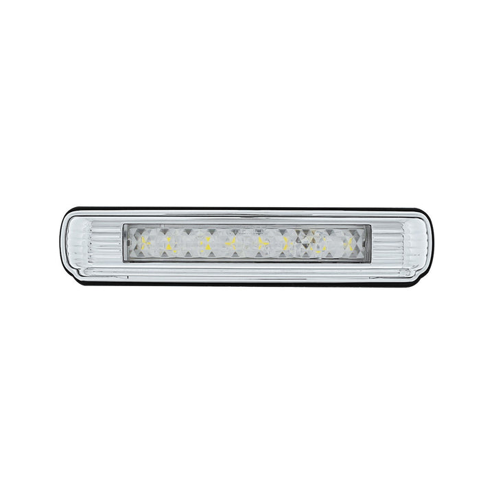 Chrome License Plate Light With White LED Backup Light - White LED/Clears Lens - View 4