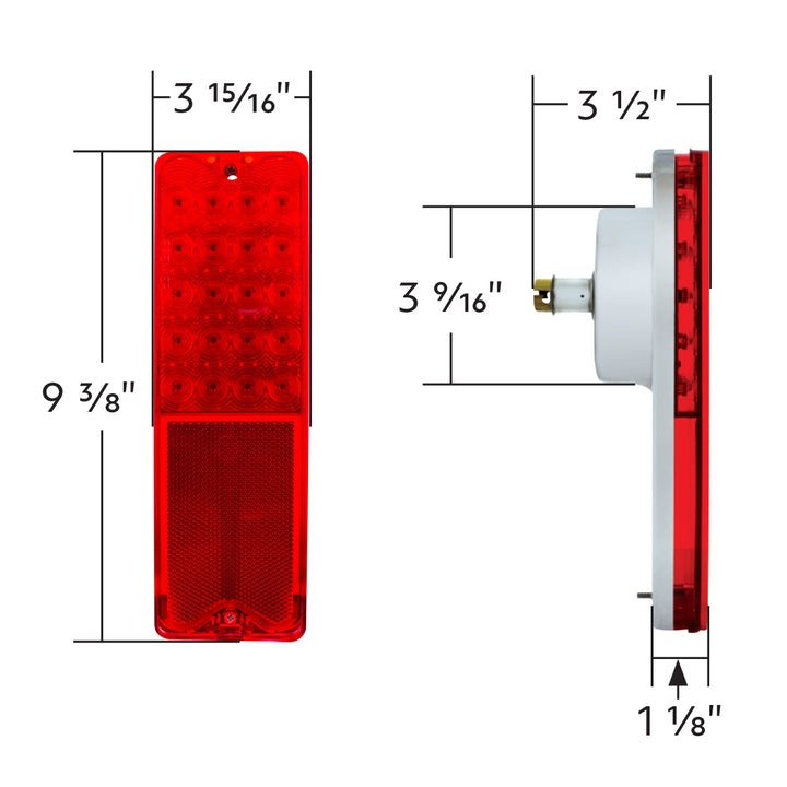 20 LED Sequential Tail Light Assembly For 1967-72 Chevy &amp; GMC Fleetside Truck - View 14