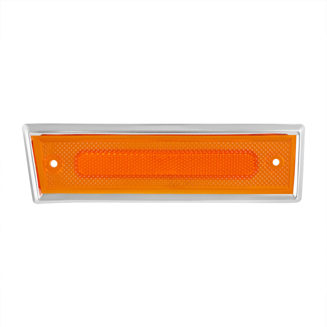 8 Amber LED Dual Function Side Marker With SS Trim For 1981-1987 Chevrolet &amp; GMC Truck - L/H - View 2
