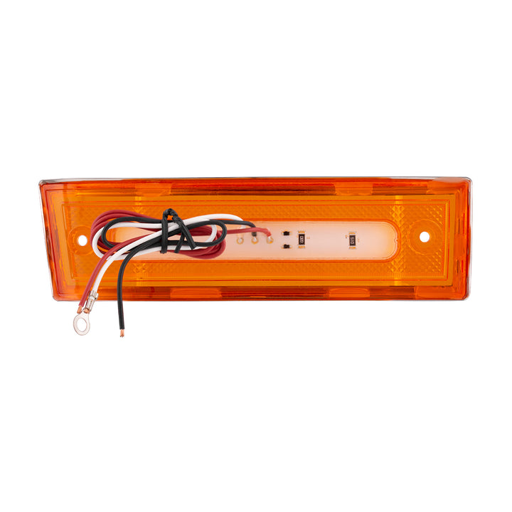 8 Amber LED Dual Function Side Marker With SS Trim For 1981-1987 Chevrolet &amp; GMC Truck - L/H - View 8