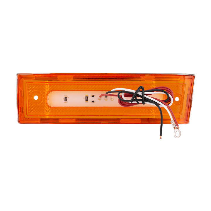 8 Amber LED Dual Function Side Marker With SS Trim For 1981-1987 Chevrolet &amp; GMC Truck - R/H - View 8