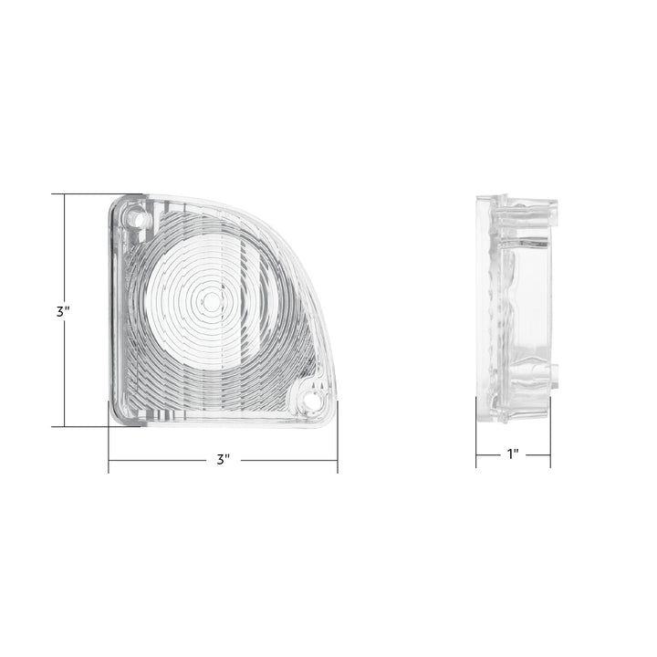 Bullseye Style Backup Light Lens For 1967-1972 Chevrolet &amp; GMC Truck - R/H - View 7