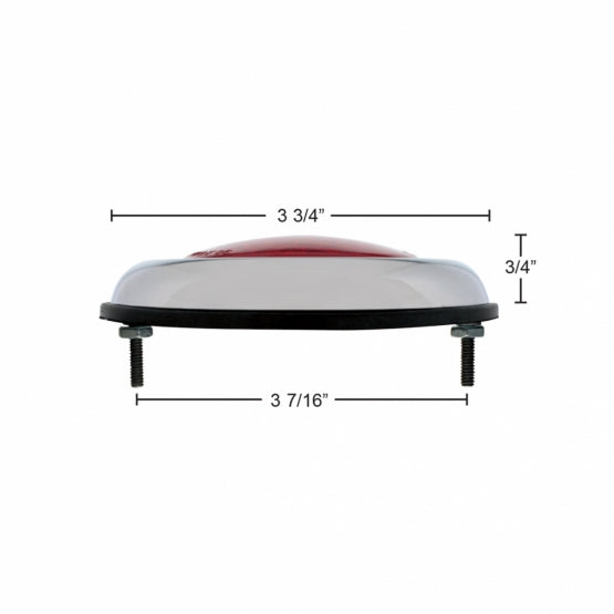 17 LED Chrome Bezel Flush Mount Tail Light - View 4