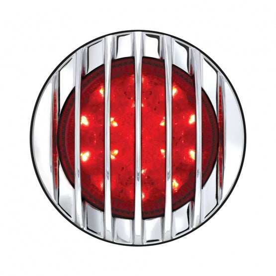 17 LED 1937 Ford Car Style Tail Light With Chrome Grille Style Flush Mount - View 1
