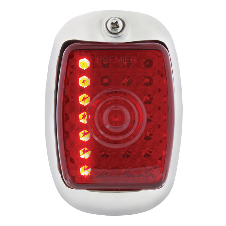 27 LED Sequential Tail Light Assembly With Black Housing For 1937-38 Chevy Car - R/H - View 1