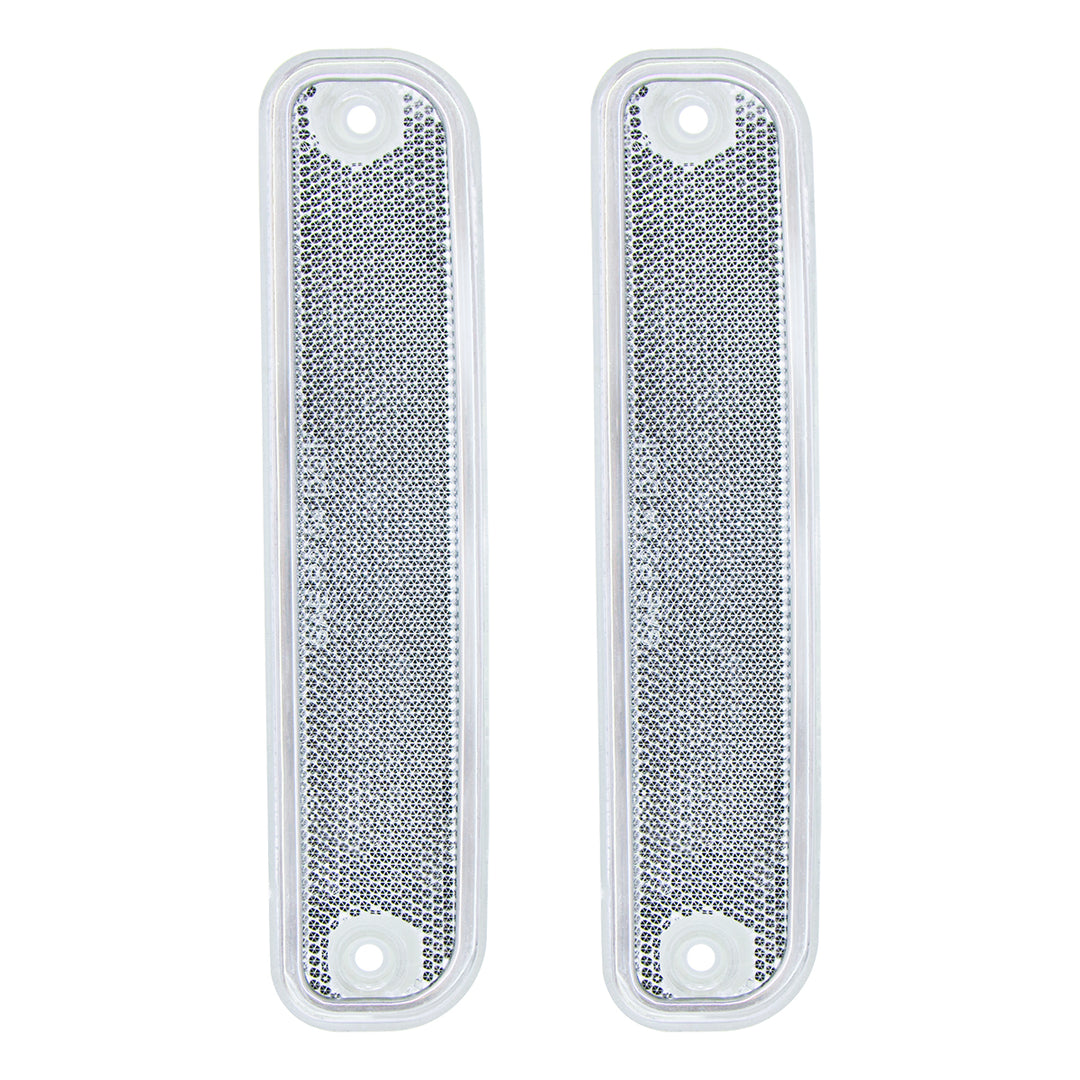Side Marker Light With Stainless Steel Trim For 1973-80 Chevy Truck, Clear Lens (Box of 2) - View 1