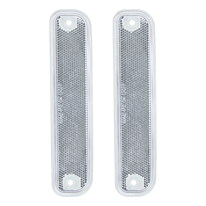 Side Marker Light With Stainless Steel Trim For 1973-80 Chevy Truck, Clear Lens (Box of 2) - View 1