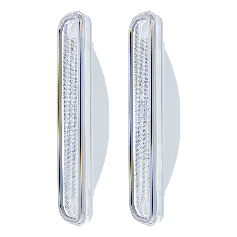 Side Marker Light With Stainless Steel Trim For 1973-80 Chevy Truck, Clear Lens (Box of 2) - View 2
