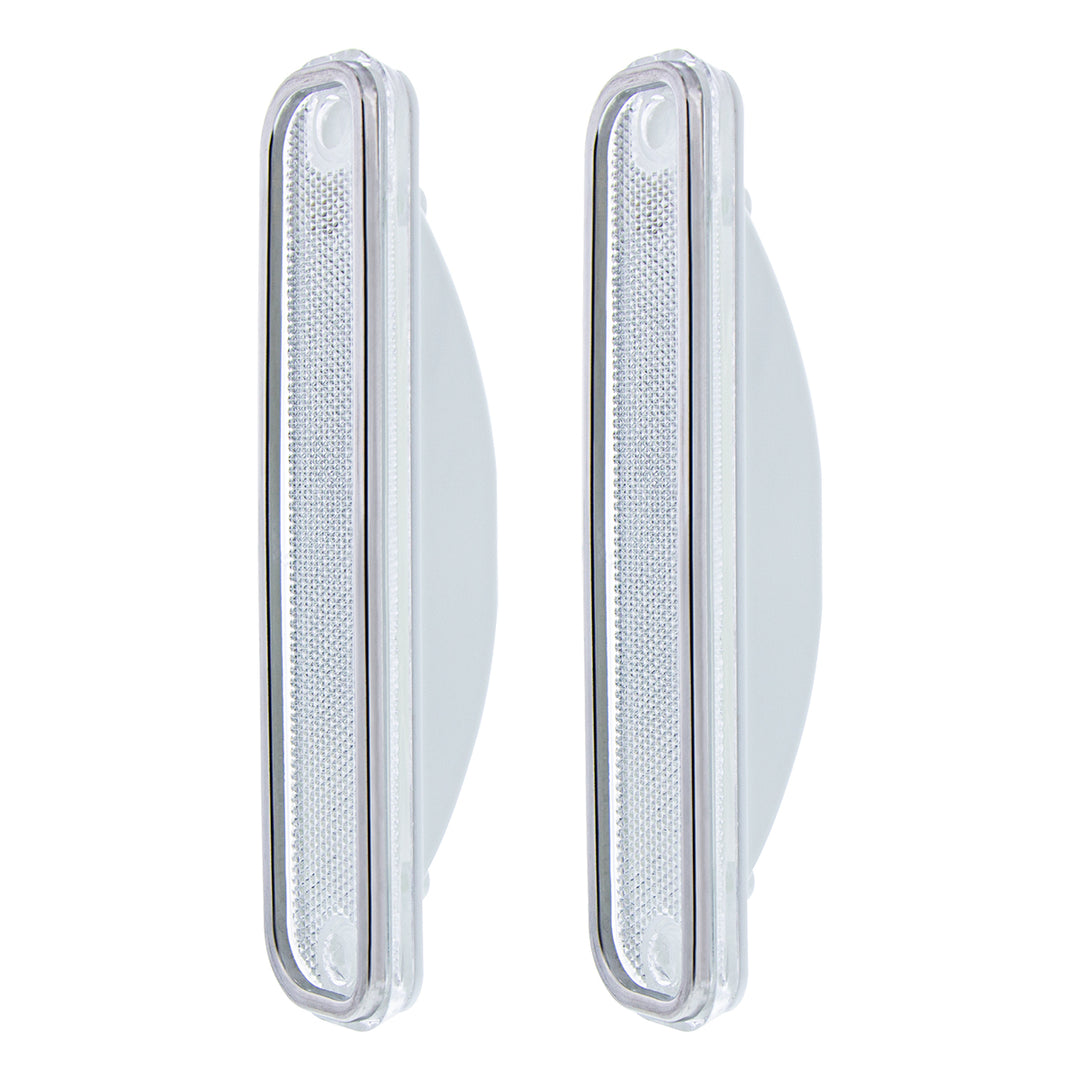 Side Marker Light With Stainless Steel Trim For 1973-80 Chevy Truck, Clear Lens (Box of 2) - View 2