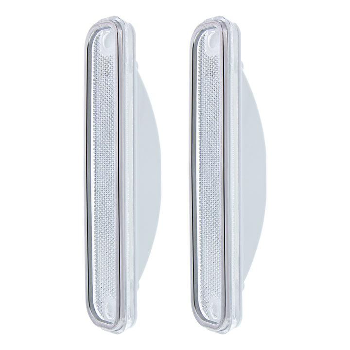 Side Marker Light With Stainless Steel Trim For 1973-80 Chevy Truck, Clear Lens (Box of 2) - View 2